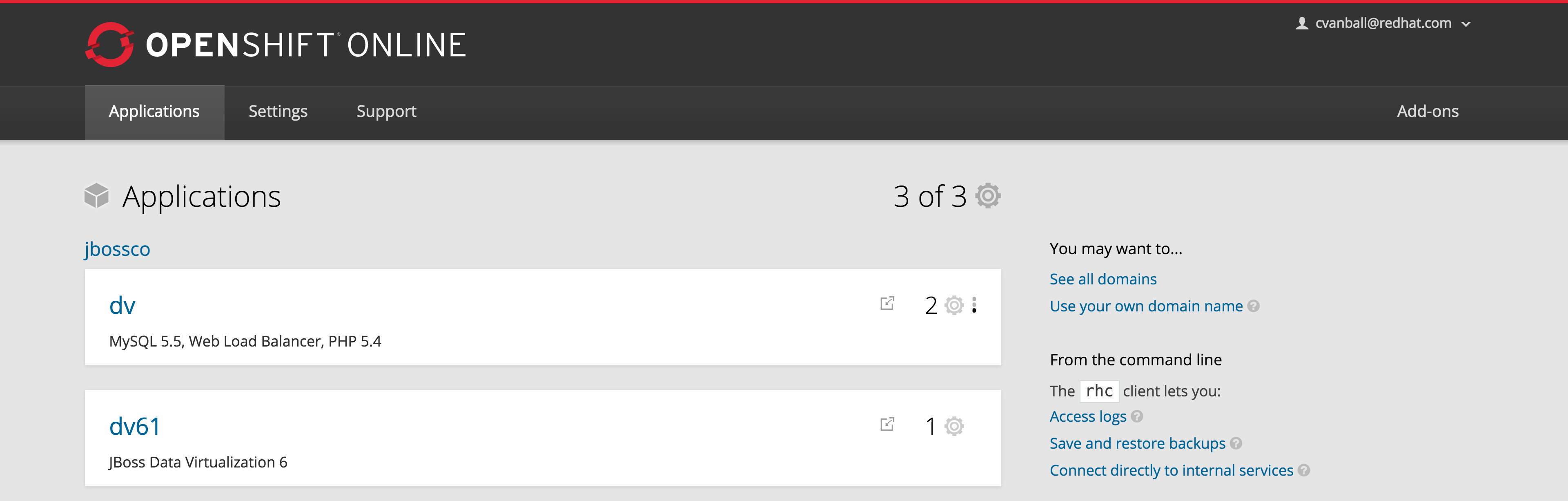 1.3 DV OpenShift app create.png