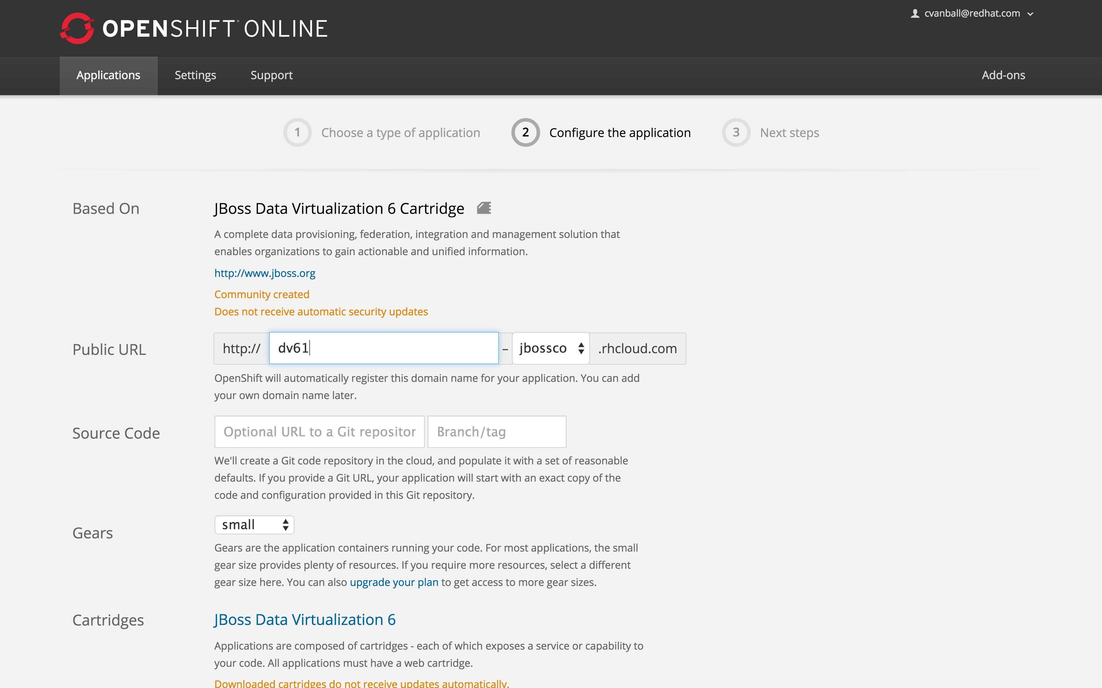 1.3 DV OpenShift config app.png